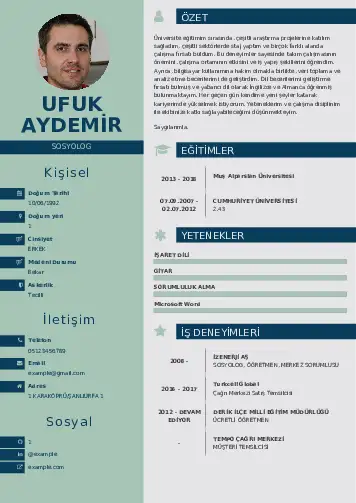 Sosyolog Cv Örnekleri cv indir